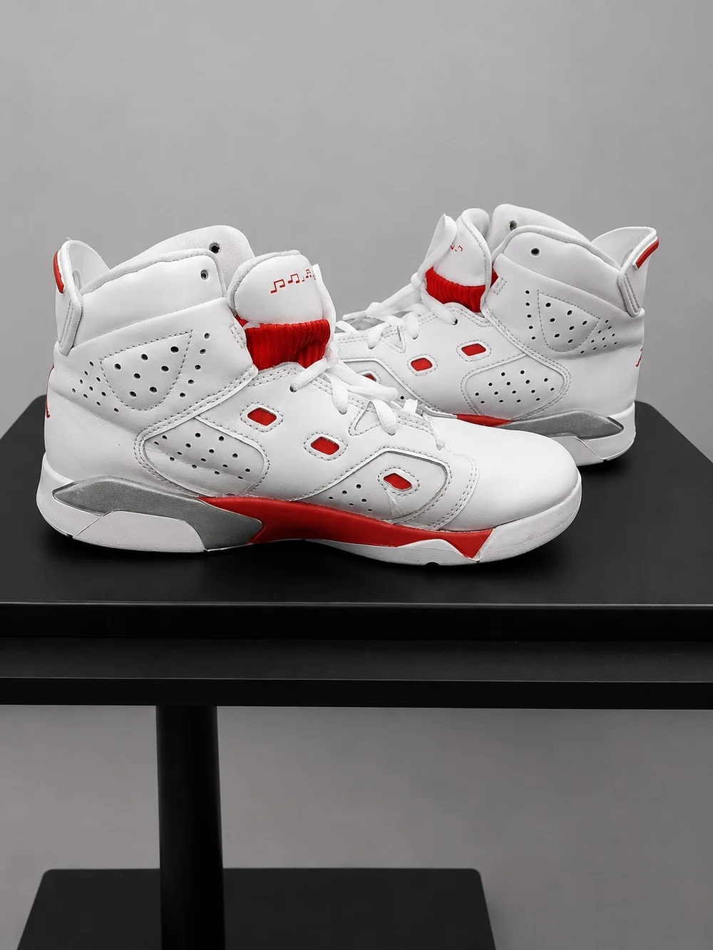 Jordan Kids Mid Top Sneakers White Red